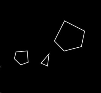 Asteroids game screenshot